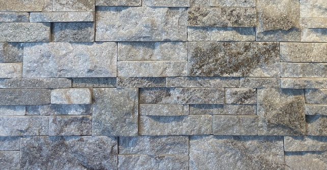 Quartzite Ledge Stone Veneer: Oyster Shell: 4 sqft/box